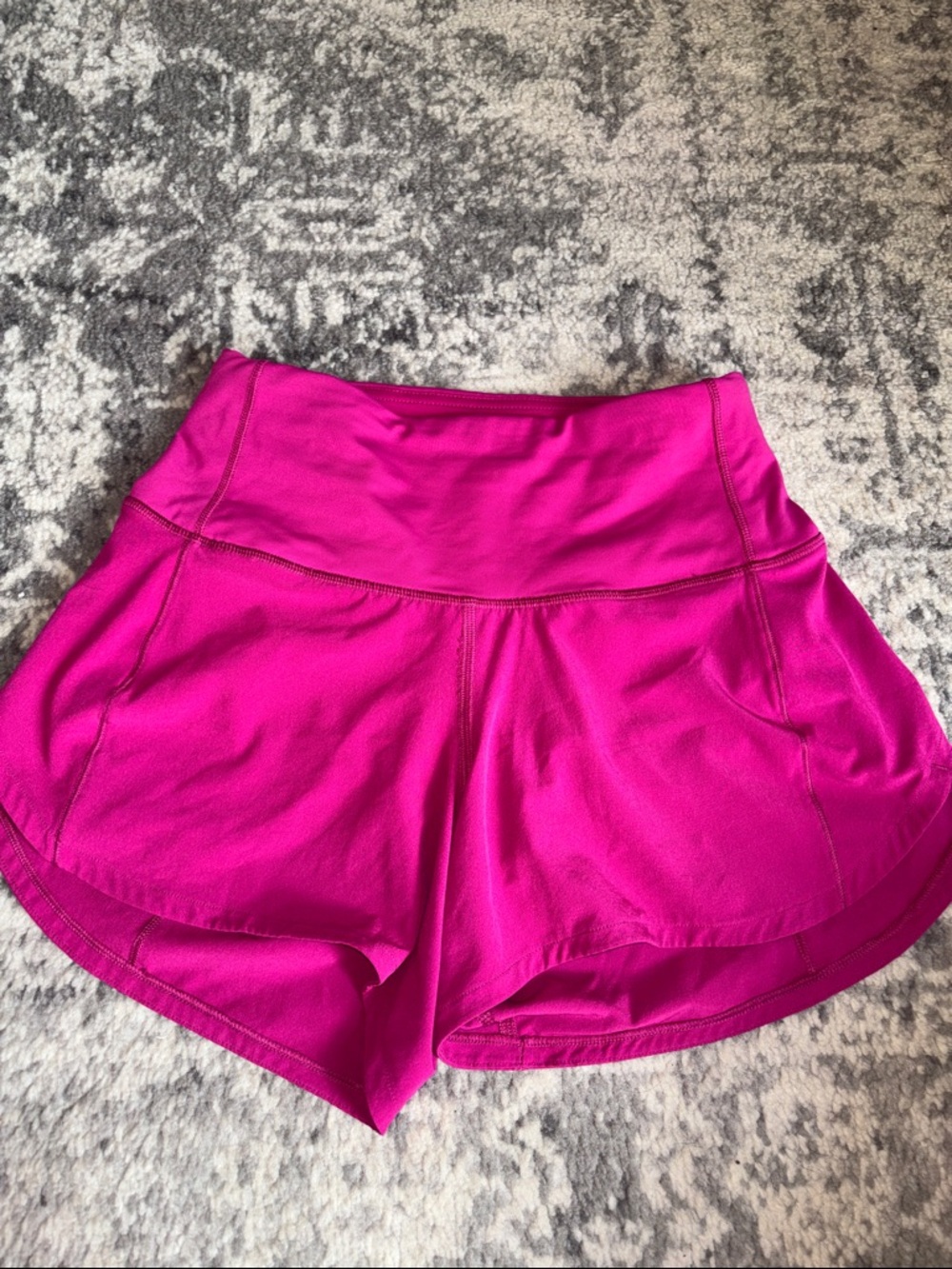 Lululemon Athletica 0 Women's Athletic Shorts in Bright Pink High waisted - Picture 9 of 9